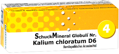 SCHUCKMINERAL Globuli 4 Kalium chloratum D6