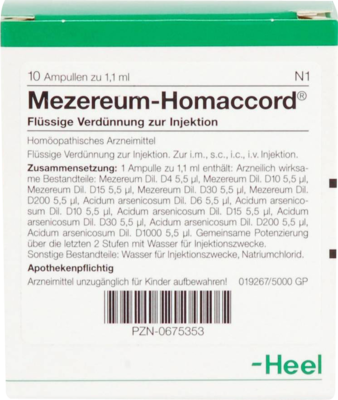 MEZEREUM HOMACCORD Ampullen