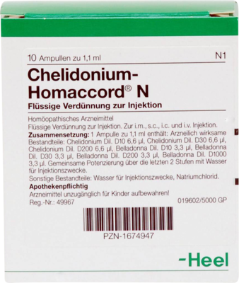 CHELIDONIUM-HOMACCORD N Ampullen