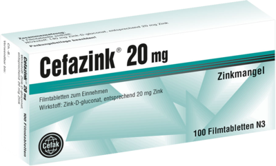 CEFAZINK 20 mg Filmtabletten