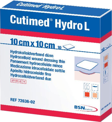 CUTIMED Hydro L Hydrokolloidverb.dünn 10x10 cm