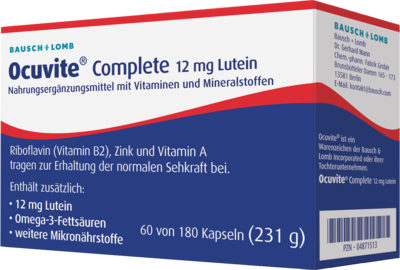 OCUVITE Complete 12 mg Lutein Kapseln