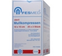 MULLKOMPRESSEN ES 10x10 cm steril 8fach