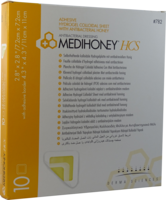 MEDIHONEY HCS Hydrogelverband 7,2x7,2 cm adhesiv