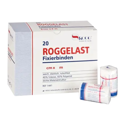 ROGGELAST Fixierbinden 10 cmx4 m o.Cellophan