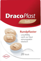 DRACOPLAST Soft Pflaster 2,2 cm rund hautf.