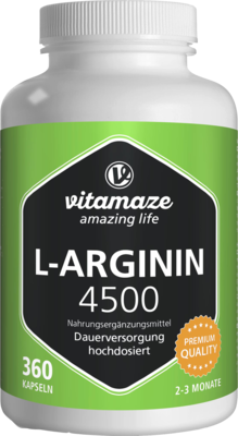 L-ARGININ HOCHDOSIERT 4.500 mg Kapseln