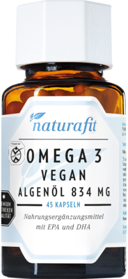 NATURAFIT Omega-3 vegan Algenöl 834 mg Kapseln