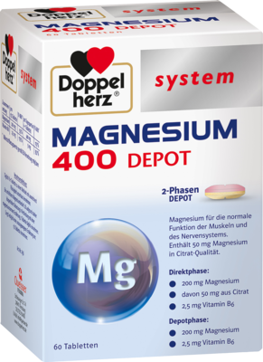 DOPPELHERZ Magnesium 400 Depot system Tabletten