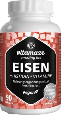 EISEN 20 mg+Histidin+Vitamine C/B9/B12 Kapseln