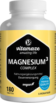 MAGNESIUM 350 mg Komplex Citrat/Oxid/Carbon.vegan