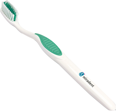 MIRADENT Carebrush ortho Zahnbürste weiß/grün