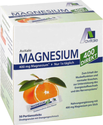 MAGNESIUM 400 direkt Orange Portionssticks