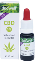 CBD 5% Vollextrakt in Hanföl duowell Tropf.z.Einn.