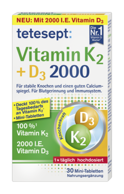 TETESEPT Vitamin K2+D3 2000 Tabletten