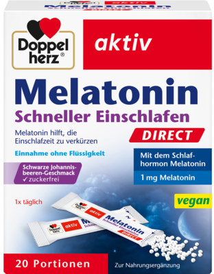 DOPPELHERZ Melatonin DIRECT Schneller Einschlafen