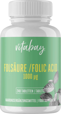 FOLSÄURE 1000 µg Calcium-L-Methylfolat vegan Tabl.